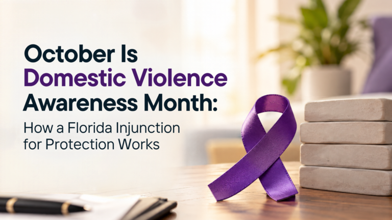 October Is Domestic Violence Awareness Month: How a Florida Injunction for Protection Works 